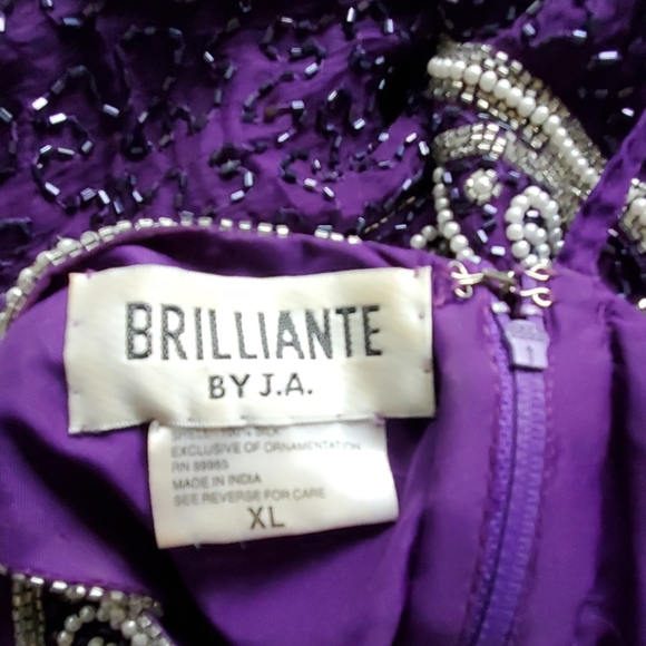 Brilliante by JA purple beaded evening gown - Picture 6 of 6
